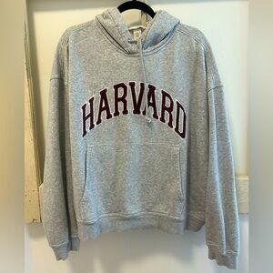 Gray Harvard Hoodie